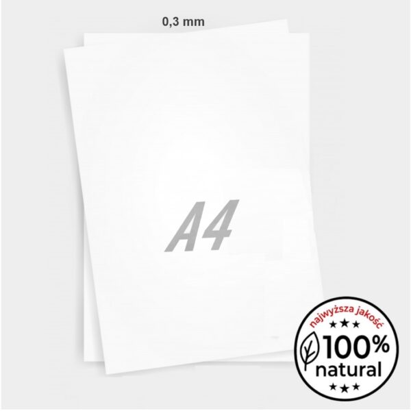 Papier opłatkowy cienki 0.3 mm A4 – 25 ark.