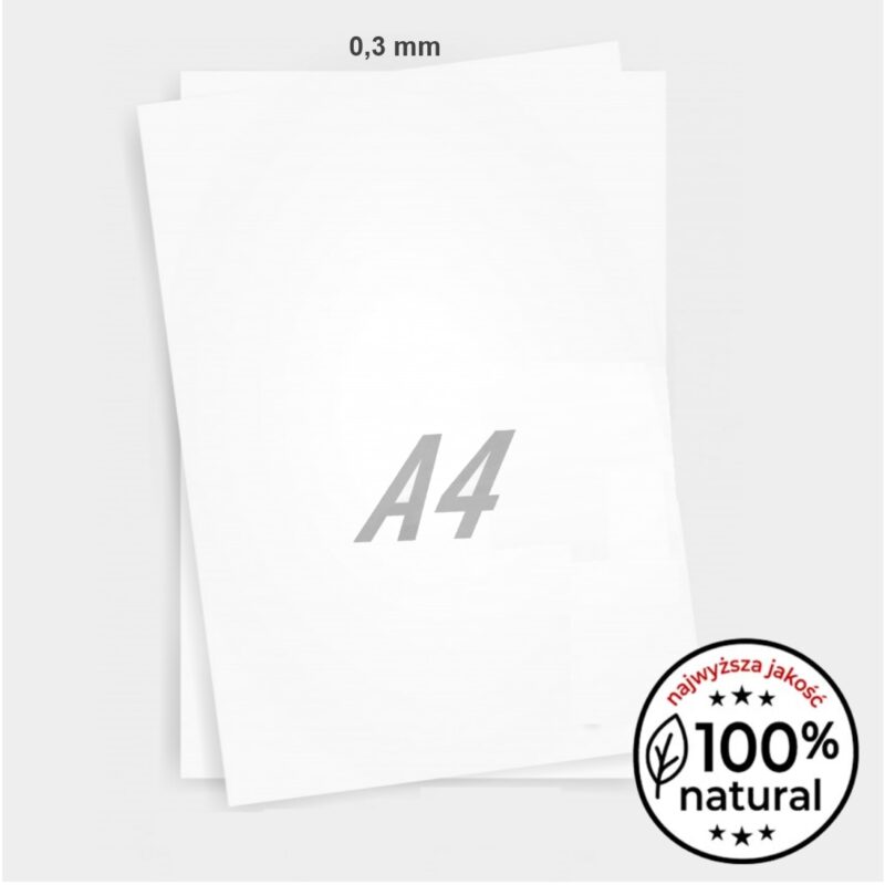 Papier opłatkowy cienki 0.3 mm A4 – 25 ark.