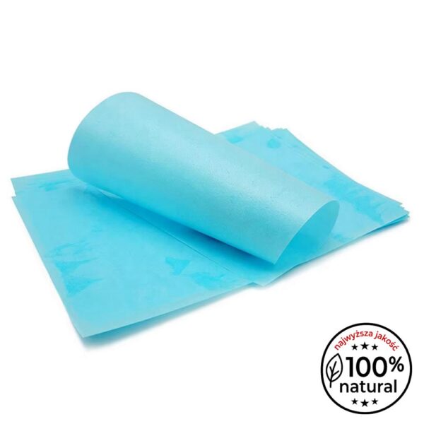 Papier jadalny opłatkowy / waflowy - 0.3 mm - A4 - niebieski Papier jadalny opłatkowy / waflowy - 0.3 mm - A4 - niebieski