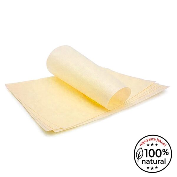 Papier jadalny opłatkowy / waflowy - 0.3 mm - A4 - żółty