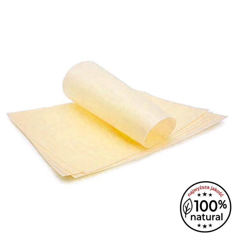 Papier jadalny opłatkowy / waflowy - 0.3 mm - A4 - żółty