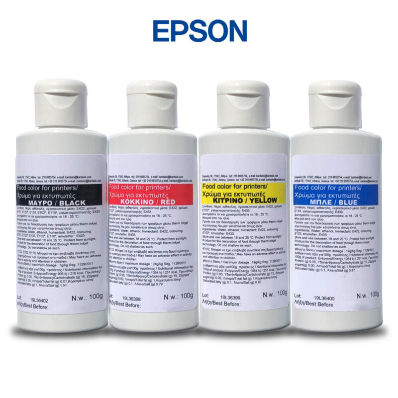Tusze spożywcze jadalne do drukarki Epson